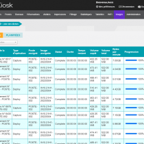Liste des tâches - Webkiosk 4