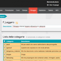 Gestione delle categorie - Webkiosk 4.8