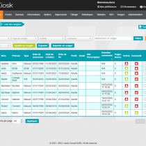 Liste des usagers - Webkiosk 4