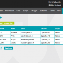 Amministratione > Operatori - Webkiosk 4.8