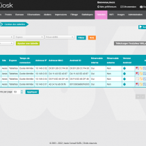 Tablettes - Gestion des tablettes - Webkiosk 4