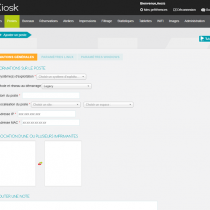 Ajouter un poste - Webkiosk 4