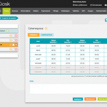 Espaces de postes - Webkiosk 4