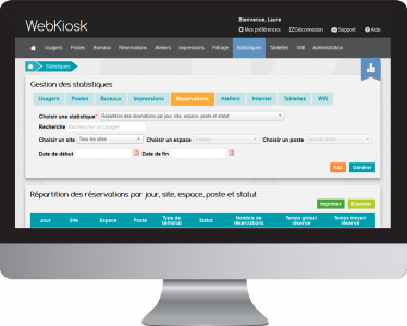 Statistiques - Webkiosk