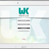 Interface tablette - Login - Webkiosk 4