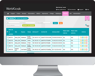 Gestion des tablettes - Webkiosk - Aesis Conseil