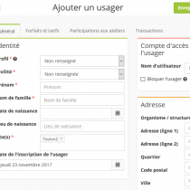 Ajouter un usager