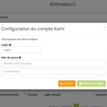 Configuration de Kami
