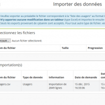 Importer des données